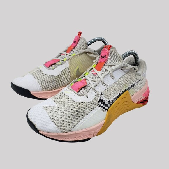 Nike Metcon 7 X DA9625-121 White Running Shoes Sneakers Womens 9.5 - Picture 1 of 11